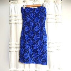 Absolutely stunning Colbalt blue strapless 👗 Size xs